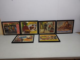 Six Western lobby card movie posters