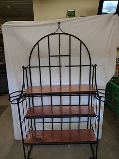 Large decorative dsply rack w/copper shelves