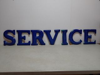 SSP "SERVICE" sign/auto shop letters 10" 3D