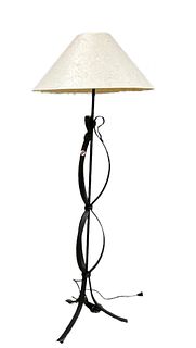 Cast iron floor lamp, 58" overall