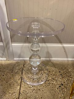 Acrylic end table, 18"x24". Some scratches on the top.