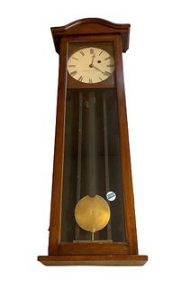 Howard & Davis 8- day weight driven Clock measuring 35" long x 12" wide, working condition unknown.