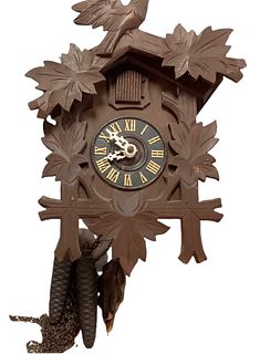 Antique cuckoo clock 7" wide x 10" long