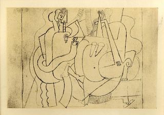 § Pablo Picasso (Spanish, 1881-1973) Figures lithograph, 16 x 23cm and 21 x 15cm (2) <br>Some discol