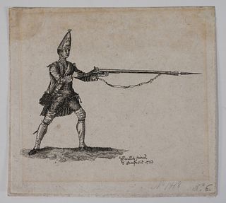 Print of a Grenadier of the 13th Regiment