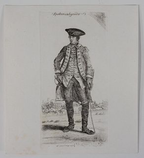 Print of an Officer of the 13th Regiment