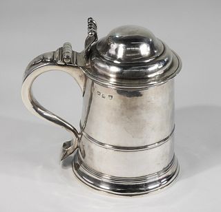 Silver English Quart Tankard by M. Lofthouse