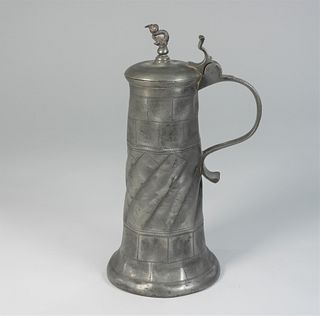 Tall Pewter Flagon