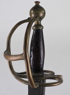 Brass-hilted Grenadier Hanger by Samuel Harvey