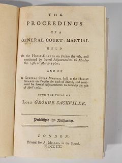 Sackville's Courts Martial