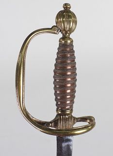 British Brass Hilted "Loop-guard" Spadroon