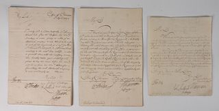Three British Arms Documents for Dragoons