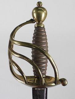 British Officer's Semi-basket Hilt Sword