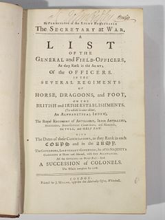 1768 Army List