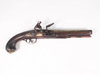 Thomas Brass-barreled Flintlock Pistol