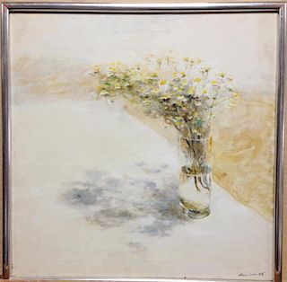 § Terry Lee (British, b.1935) Vase of flowers signed lower right "Terry Lee '75" oil on canvas, in a