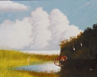 Johnny Daniels (1954-2009) FL Highwayman Painting