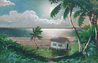 Samuel Newton (b 1948) Florida Highwayman Painting