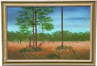 Curtis Arnett (b. 1950) Florida Landscape Painting