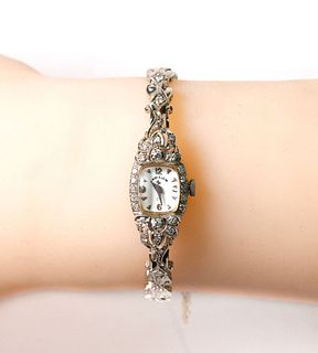 18k White Gold  'Lady Elgin' Diamond Watch
