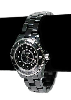 Chanel Ceramic Diamond J12 Automatic Watch