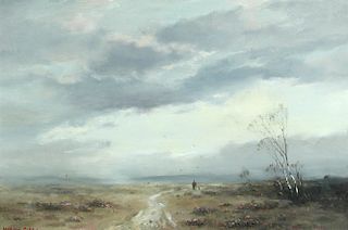 § Marcus Ford (British, 1914–1988) Evening Mist on Dunwich Heath signed lower left "Marcus Ford" oil