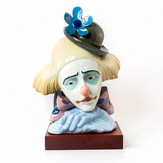 Pensive Clown 1005130 - Lladro Porcelain Bust