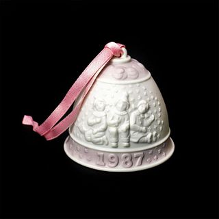 1987 Christmas Bell 01015458 - Lladro Porcelain Ornament