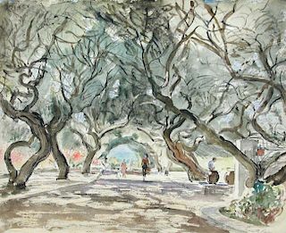 § Russell Sidney Reeve (British, 1895-1970) A Portfolio of watercolours and drawings and Russell Sid
