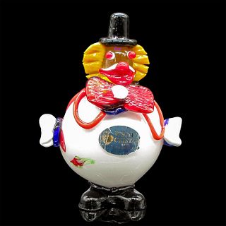 Murano Style Glass Clown Figurine