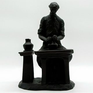 Wedgwood Black Basalt Figurine, The Potter
