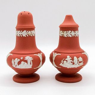 Wedgwood Terracotta Jasperware, Salt and Pepper Shaker Set
