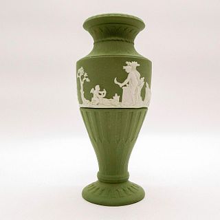 Wedgwood Celadon Jasperware, Small Vase