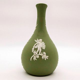 Wedgwood Celadon Jasperware, Seasons Bud Vase