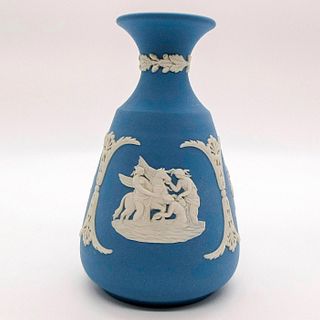 Wedgwood Pale Blue Jasperware, Cameo Bud Vase