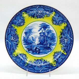 Wedgwood Yellow and Blue Transferware Plate