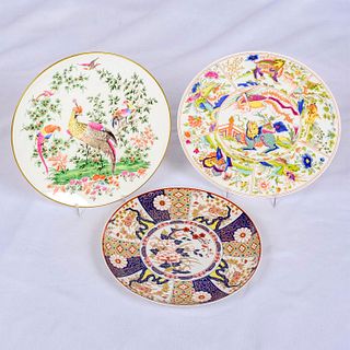 3 Decorative Collectors Plates: Royal Worcester, Imari Ware