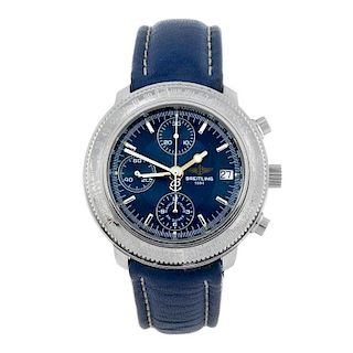 BREITLING - a gentleman's Windrider Astromat Longitude chronograph wrist watch. Stainless steel case