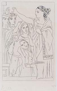 Picasso "Oath of the Women" Etching