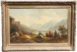 19th C. American School Landscape Painting