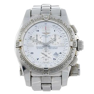 BREITLING - a gentleman's Professional Emergency Mission chronograph bracelet watch. Stainless steel