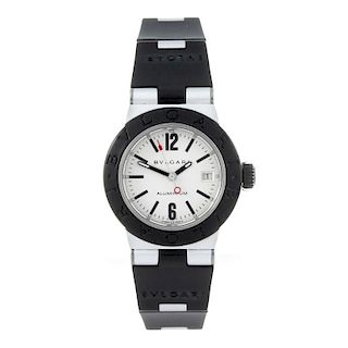 BULGARI - a lady's Diagono Aluminium wrist watch. Aluminium case. Reference AL 29 TA, serial M45003.
