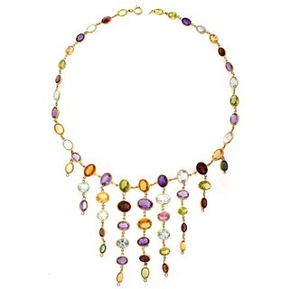 H Stern Gemstone and 18K Necklace