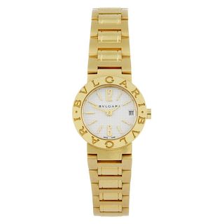 BULGARI - a lady's Bulgari bracelet watch. 18ct yellow gold case. Reference BB23GG, serial T0116. Qu