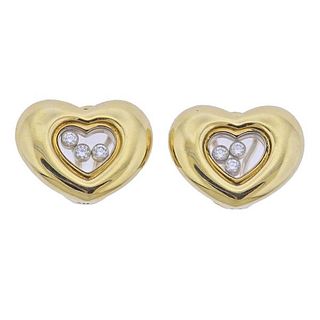 Chopard Happy Hearts Diamond 18k Gold Earrings