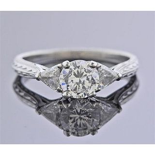 Tacori Platinum Diamond Engagement Ring Setting