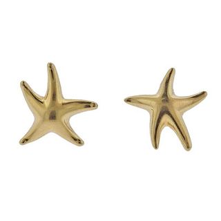 Tiffany &amp; Co Peretti 18k Gold Starfish Earrings