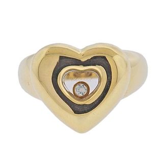 Chopard Happy Hearts 18k Gold Diamond Ring