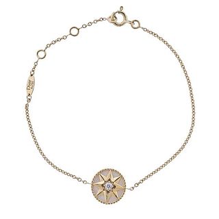 Dior Rose Des Vents 18k Gold Diamond MOP Bracelet