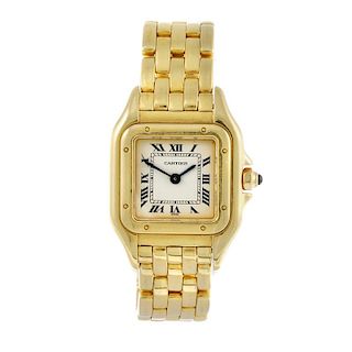 CARTIER - a Panthere bracelet watch.18ct yellow gold case. Reference 1070, serial MG281927. Signed q